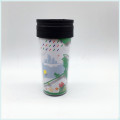 Logo personnalisé 450ml Double Wall Plastic Travel Mug